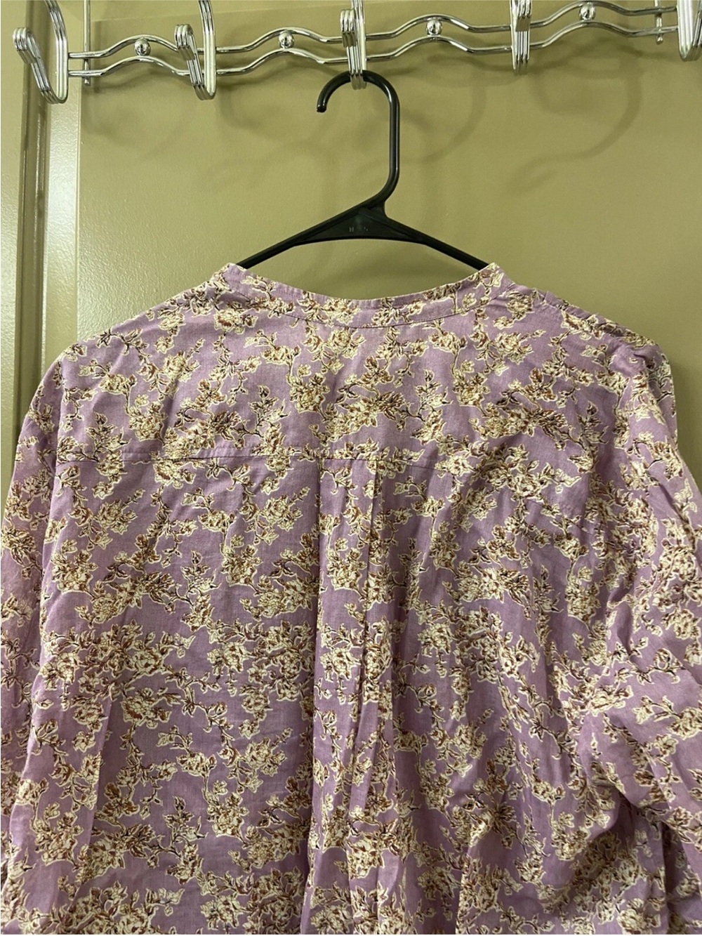 Isabel Marant Lavender Floral Button-Up Blouse - Picture 6 of 8